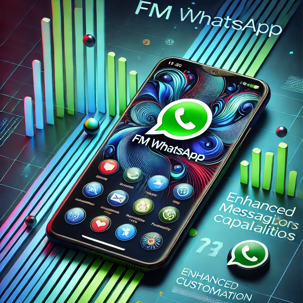 "FM WhatsApp interface featuring unique chat locking, advanced emojis, and enhanced privacy settings, a top alternative to Gold WhatsApp ."